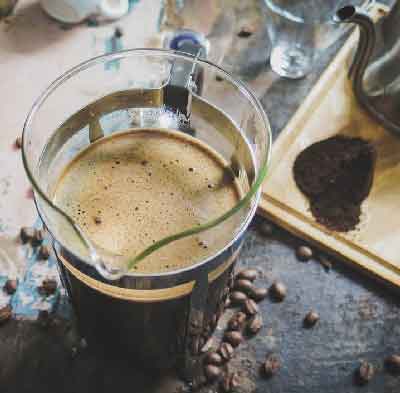 Brewing Coffee in a French Press